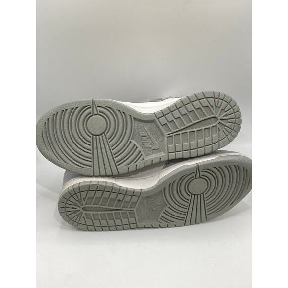 NIKE Youth Wolf Gray Marigold Lace-Up Dunk High Next Nature GS Sneakers SZ 6Y - Picture 4 of 8